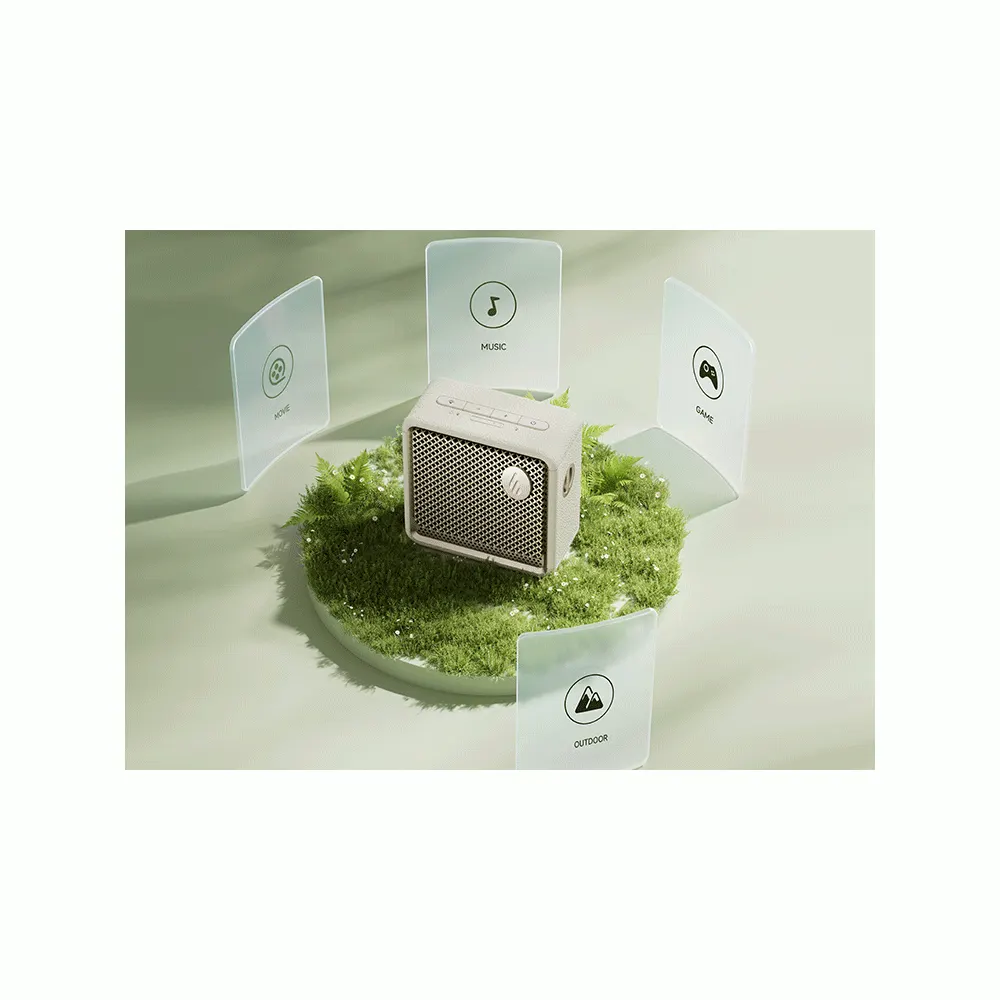 Edifier ES20, 6W, Bluetooth, IP67, Ambient Light Portable Speaker, Ivory