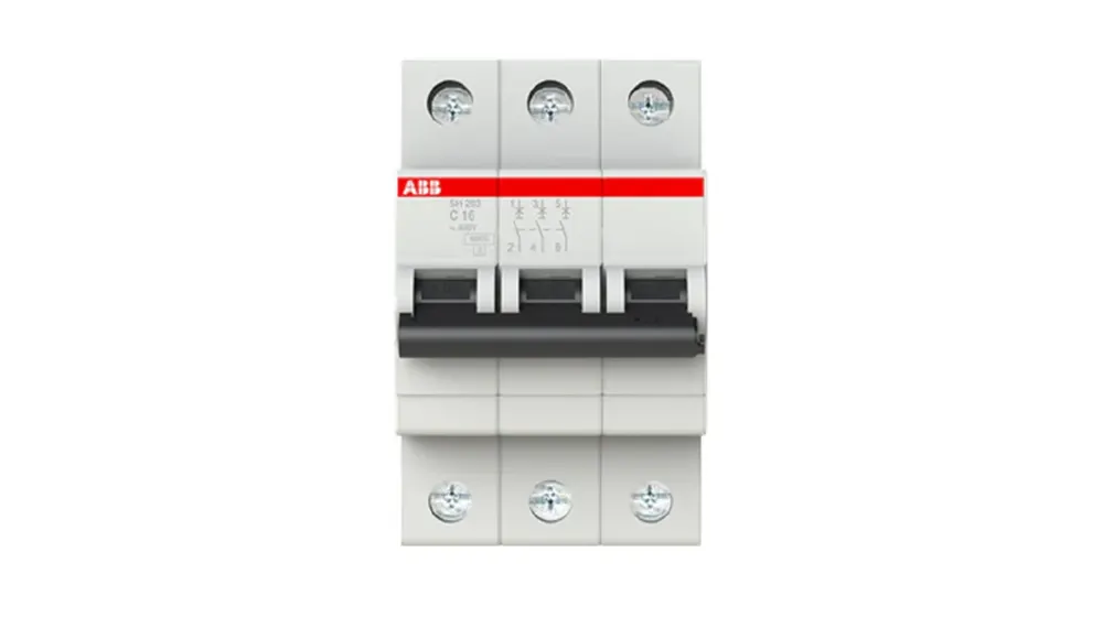 ავტომატური ამომრთველი - 16A 6KA 3P C, ABB SH203-C16