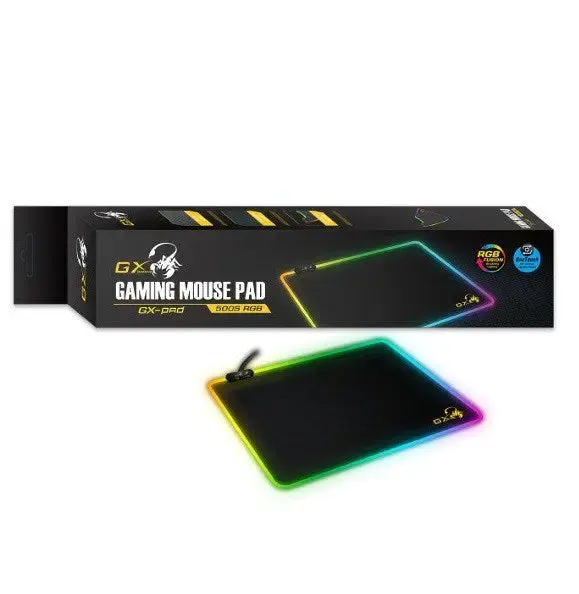 GX-Pad 500S RGB,Game mouse pad Black, genius