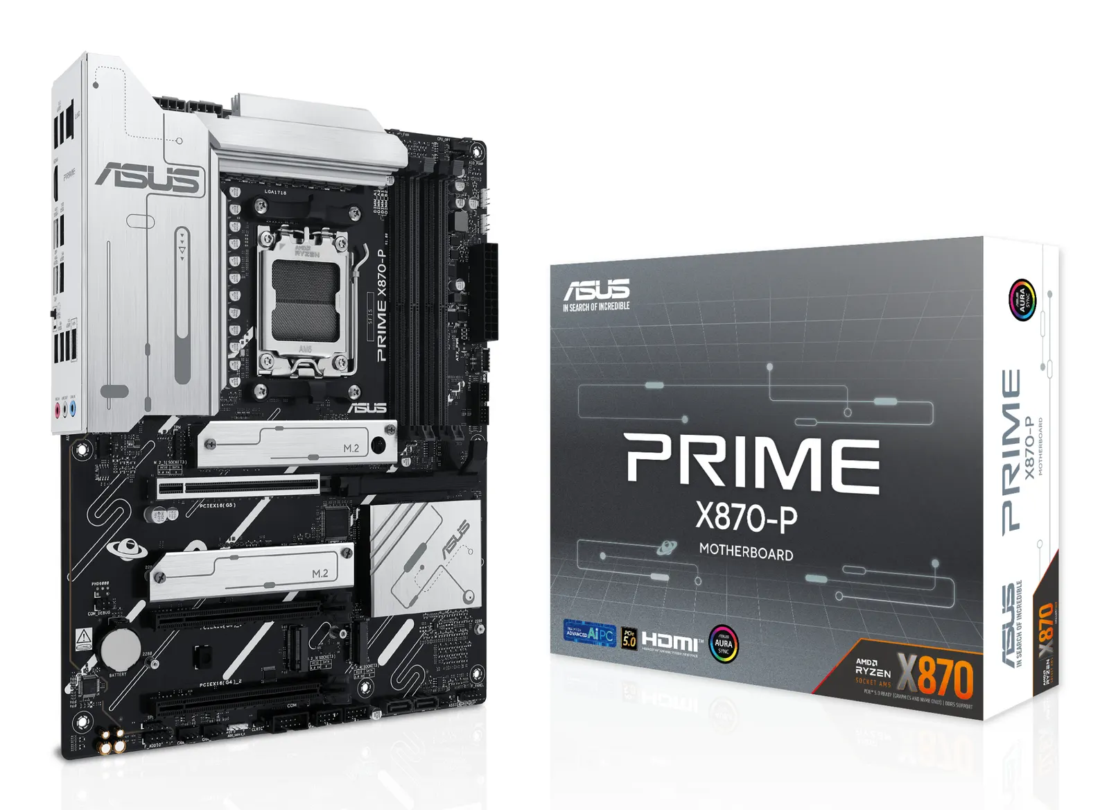 დედაპლატა ASUS Motherboard PRIME X870-P sAM5 X870 4xDDR5 M.2 HDMI ATX
