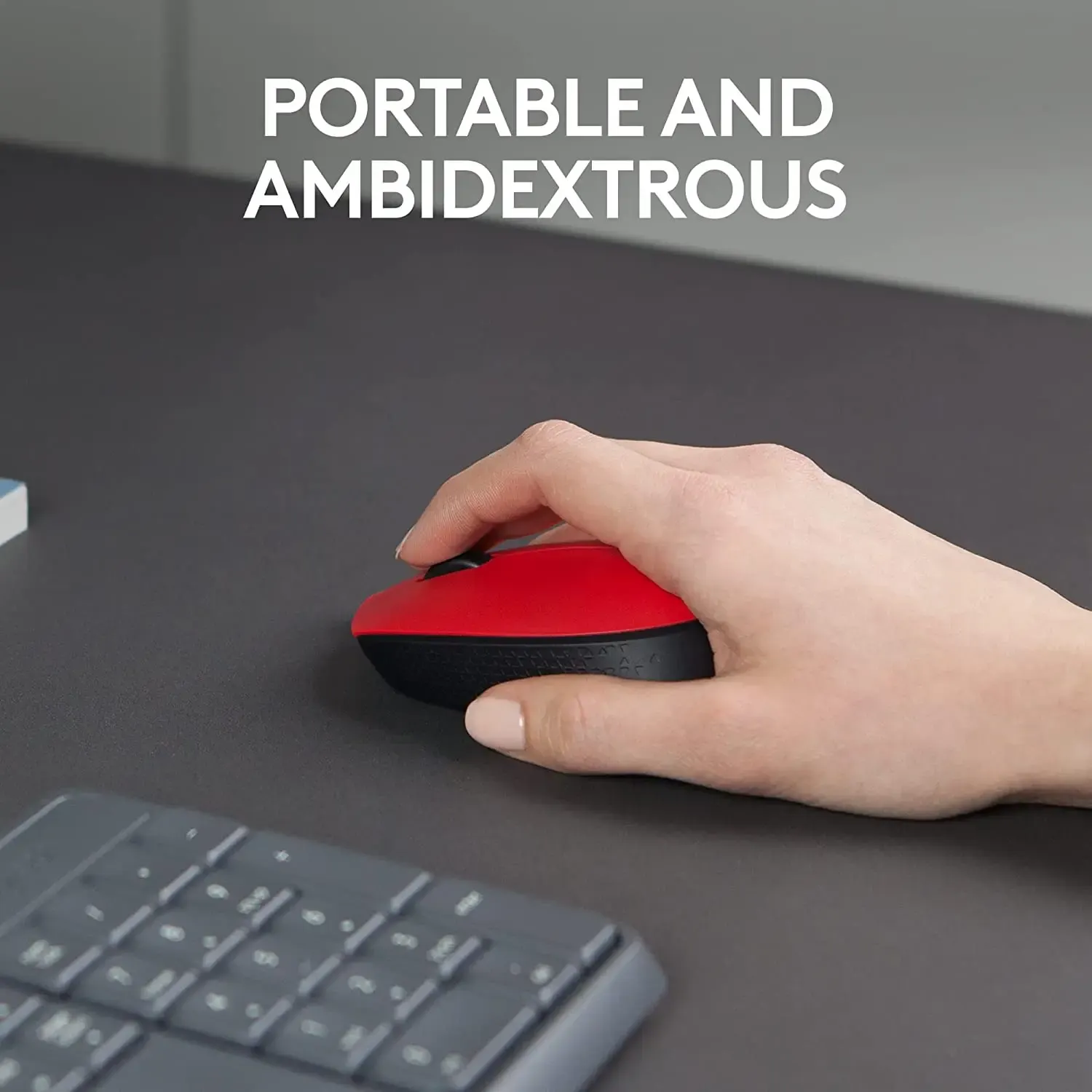 logitech, M171, Mouse Red