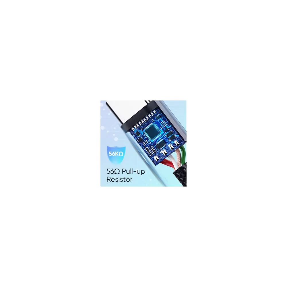 USB კაბელი UGREEN US288 (60128), USB 2.0 A to Type-C, 2m, Black