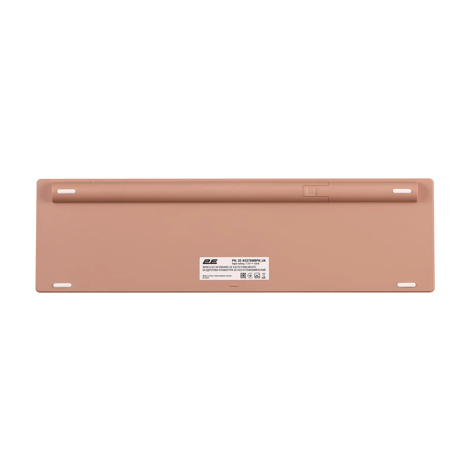 2E Keyboard membrane KS270 109key, WL/BT, EN/UK, pink-white