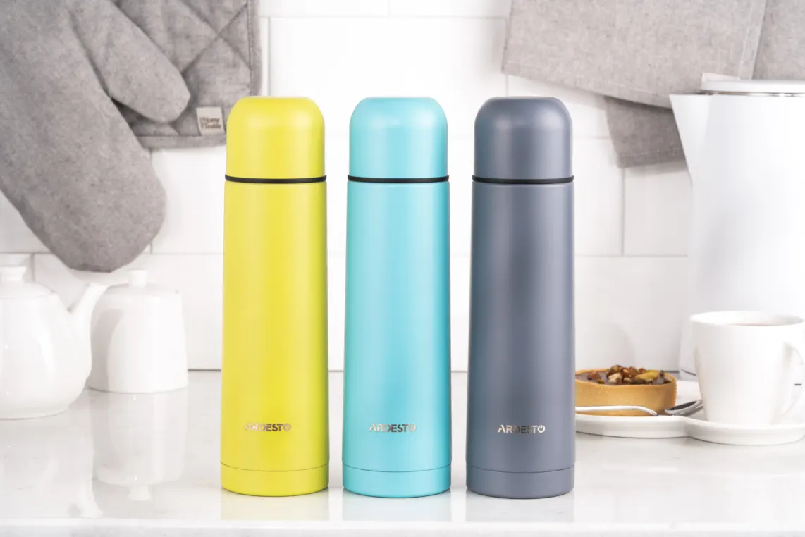 თერმოსი Ardesto Vacuum flask Bright City, 500ml, stainless steel, blue