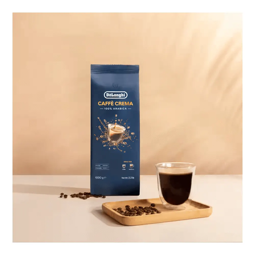 ყავის მარცვლები DeLonghi DLSC618 Caffè Crema, 1Kg, Coffee Beans