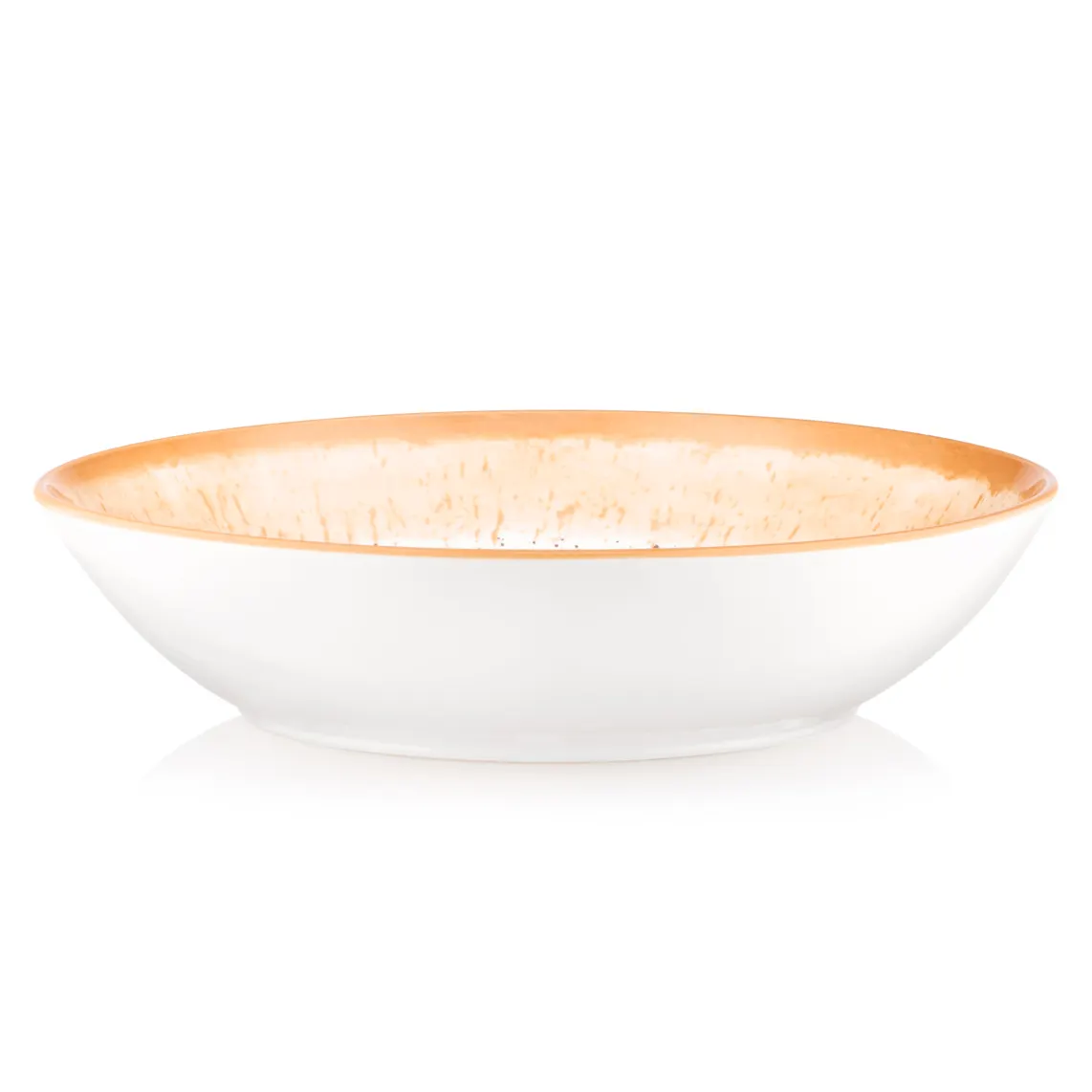 ARDESTO Soup plate Siena, 790ml, 20cm, porcelain, white-yellow