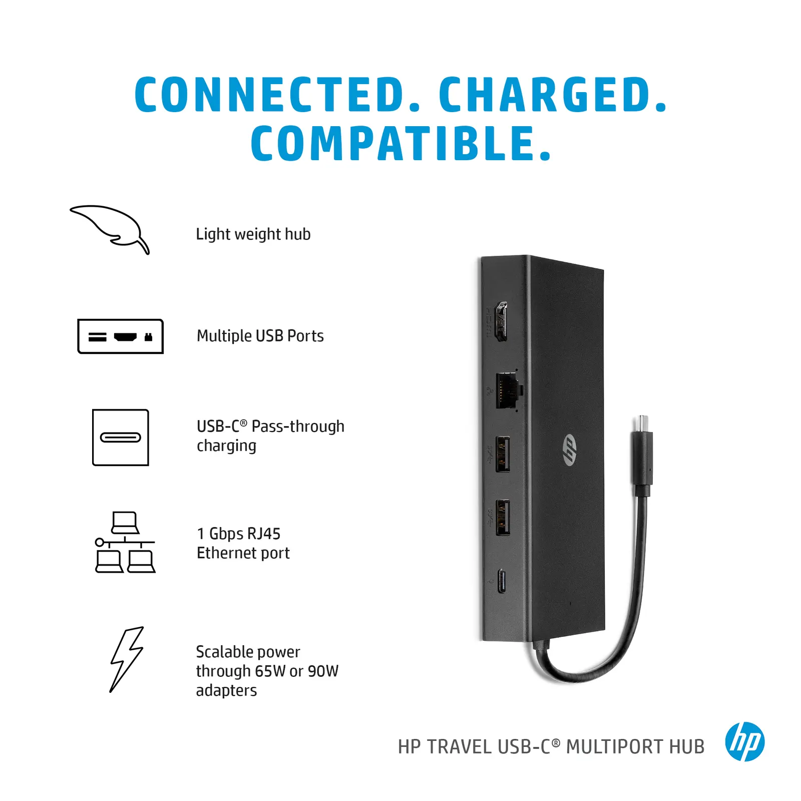 HP Travel USB-C Multi-port Hub EURO