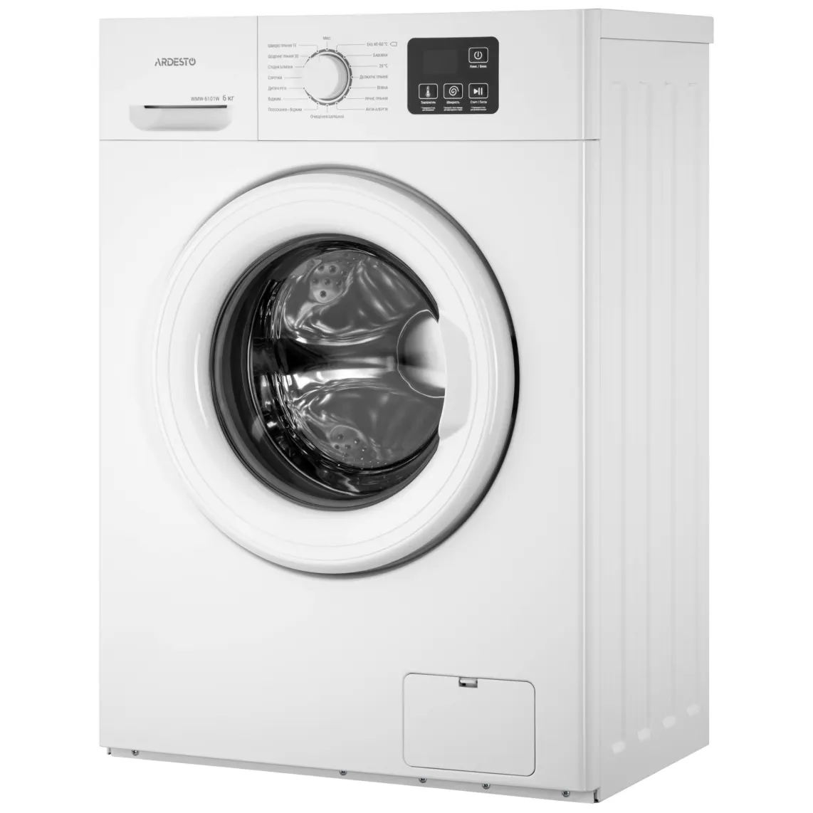 სარეცხი მანქანა Washing machine ARDESTO front load, 6kg, 1200, A++, 45cm, display, white