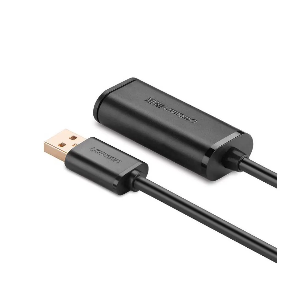 UGREEN US121 (10319) USB 2.0 Active Extension Cable, 5m, Black