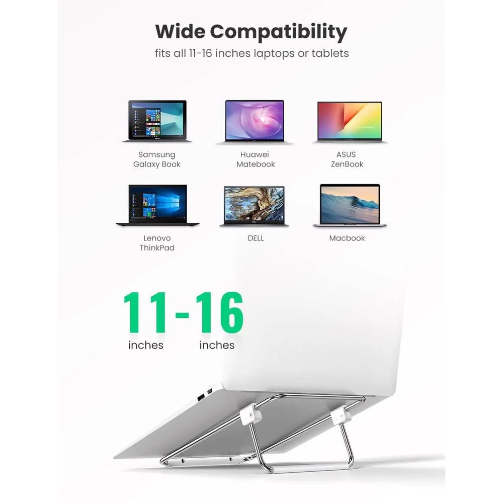 ნოუთბუქის სადგამი UGREEN LP230 (80348), Laptop Stand, Silver