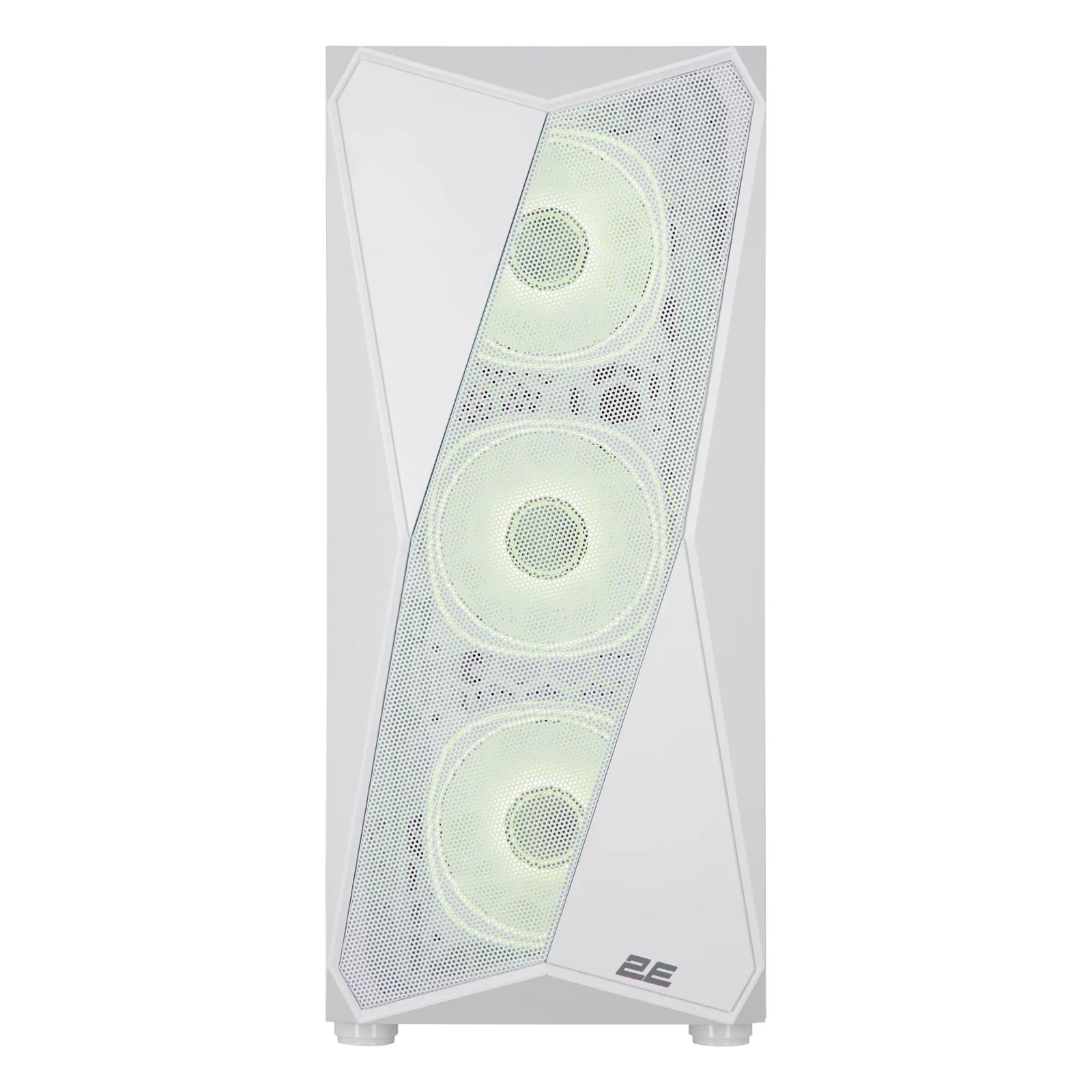 2E GAMING PC case Aruba G3313W, without PSU, 1xUSB3.0, 2xUSB2.0, 5x120mm ARGB, VGA 330mm, LCS ready, HUB, TG Side Panel, ATX, white