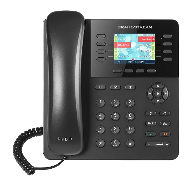 Grandstream GXP2135, 8-line, Enterprise HD IP Phone, Bluetooth, 320x240 TFT color LCD, dual GigE ports with 802.3af PoE, (with power supply)
