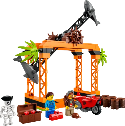 კონსტრუქტორი LEGO City Stuntz The Shark Attack Stunt Challenge 60342
