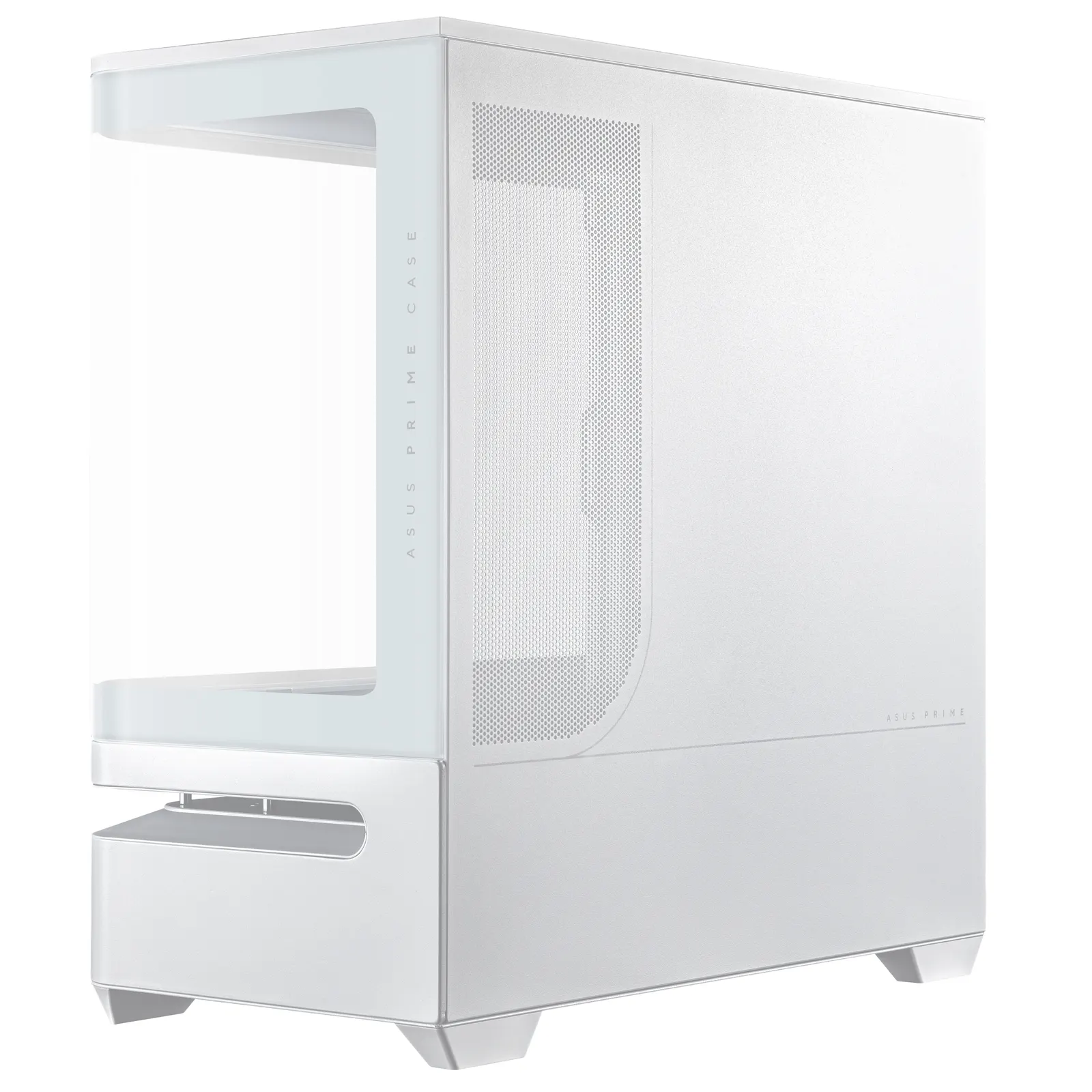 ASUS Prime AP202 Tempered Glas, without PSU, 2xUSB3.2, 1xUSB Type-C, Tempered Glass side, mATX, WHITE 90DC00P3-B19000