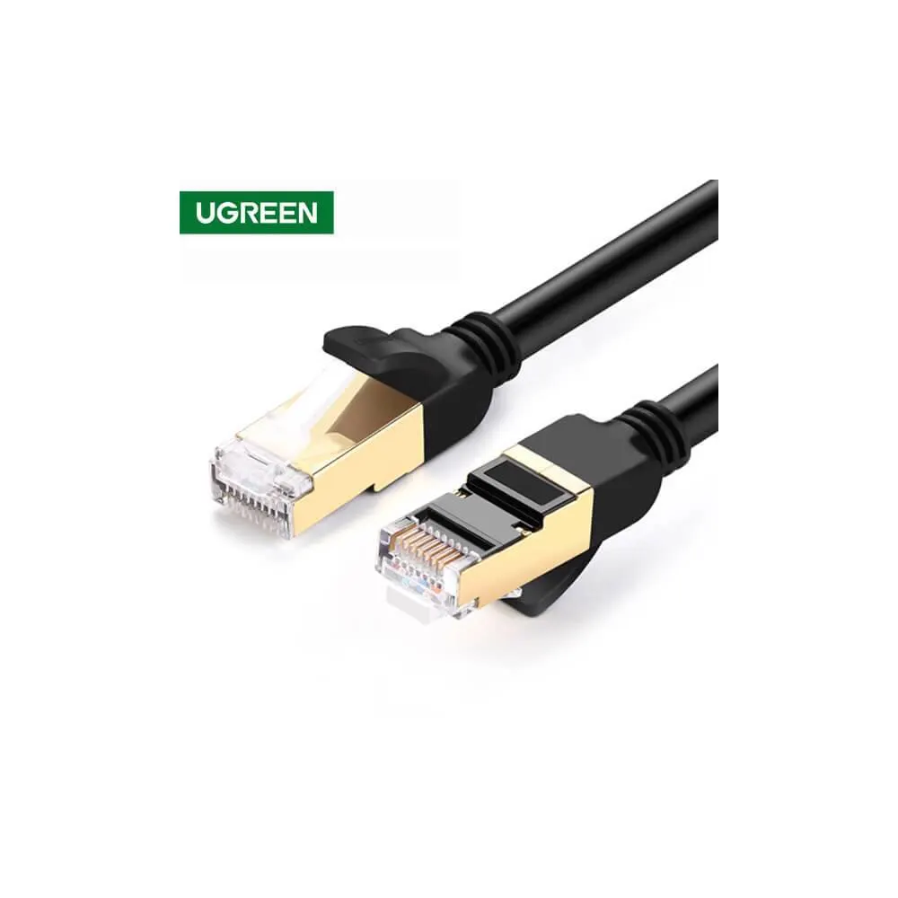 ქსელის კაბელი UGREEN NW107 (11273), Cat 7 F/FTP, Ethernet Patch Cord Lan Cable, 10m, Black
