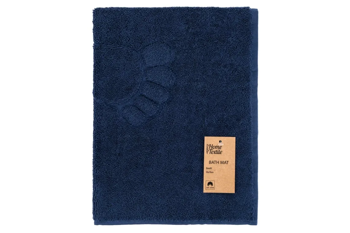 პირსახოცი ARDESTO ArdestoTerry towel for feet Benefit, 50x70cm, 100% cotton, dark blue