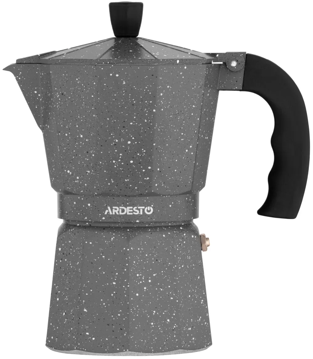 ყავადანი Ardesto Coffee Maker Gemini Molise, 0.4l, 9 cups, aluminum, grey