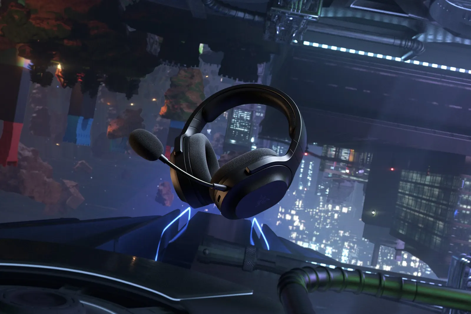 ყურსასმენი Razer Gaming Headset Barracuda X, 7.1, mini-jack/USB-A/BT/WL, 1.5m, black