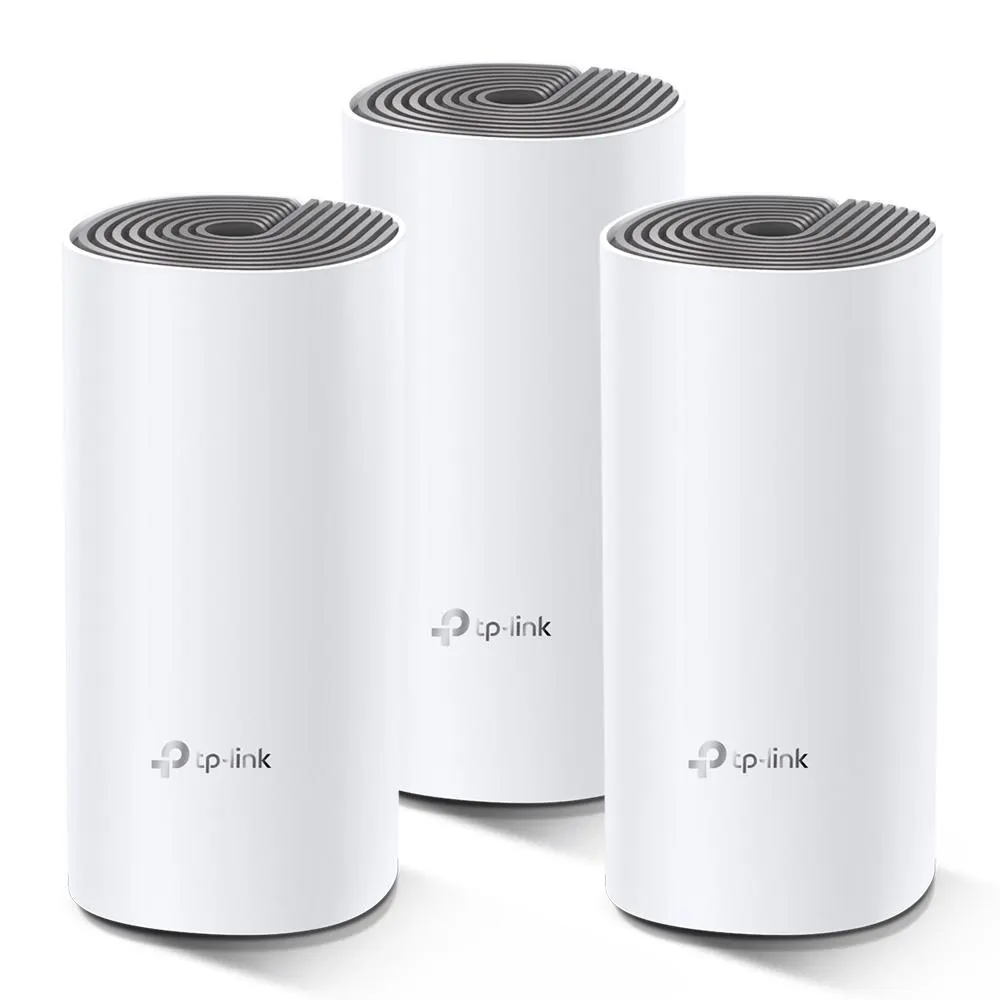 TP-Link, Deco E4(3-pack), AC1200 Whole Home Mesh Wi-Fi System