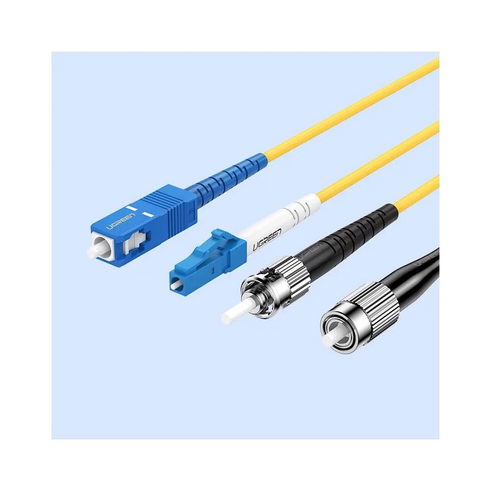 ოპტიკური ქსელის კაბელი UGREEN NW129 (70662) FC/UPC To FC/UPC Simplex Single Mode Fiber Optic Patch Cable 3M