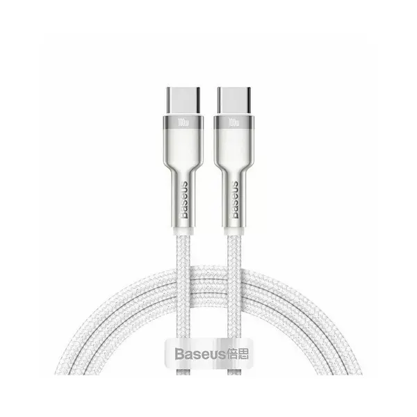 Type-C კაბელი Baseus USB-C to USB-C 1m White
