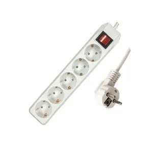 დენის დამაგრძელებელი DEFENDER, Defender, 1.8m, 10A, 5 sockets (99481).