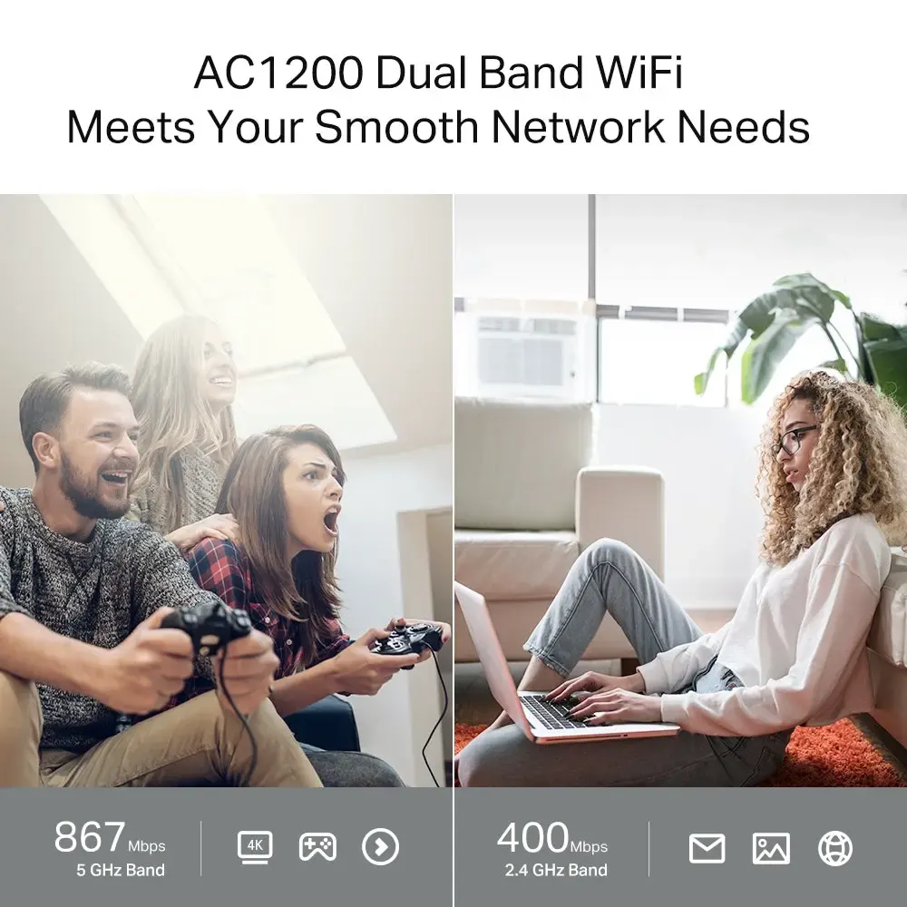 TP-Link, Archer C64 AC1200 Wireless MU-MIMO Gigabit Router