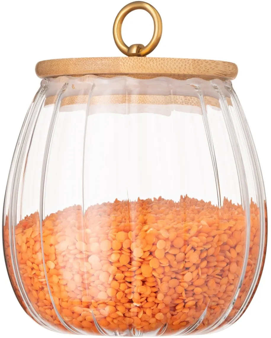 შუშის ქილა Ardesto Jar Fresh Vintage 750 ml, glass, bamboo