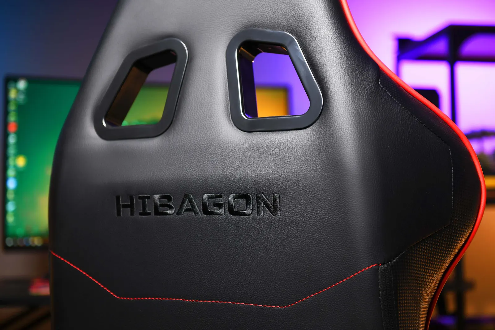 გეიმერული სავარძელი 2E GAMING Chair HIBAGON Black/Red