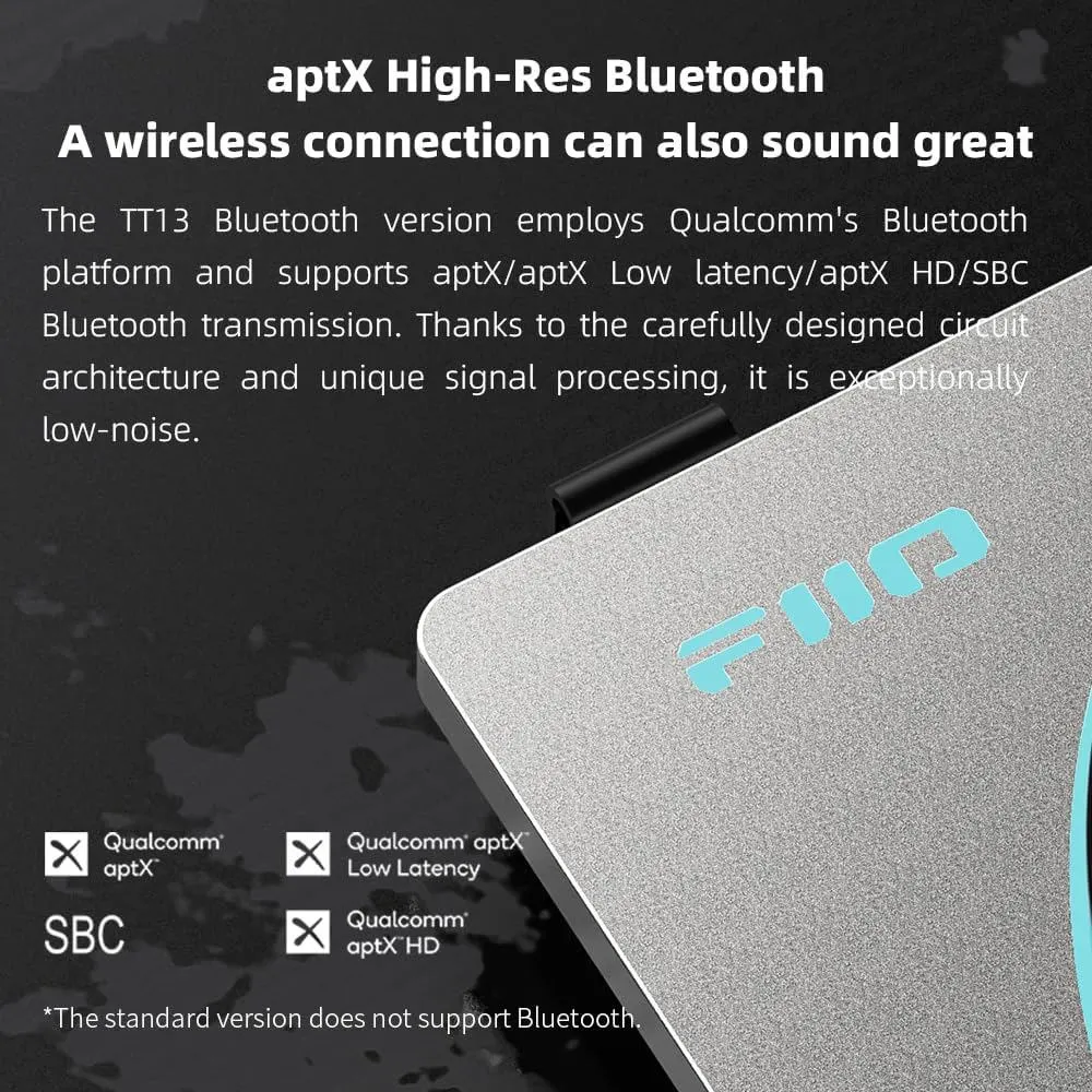 ფირსაკრავი FiiO TT13 Automatic Bluetooth Vinyl Turntable, RCA Silver