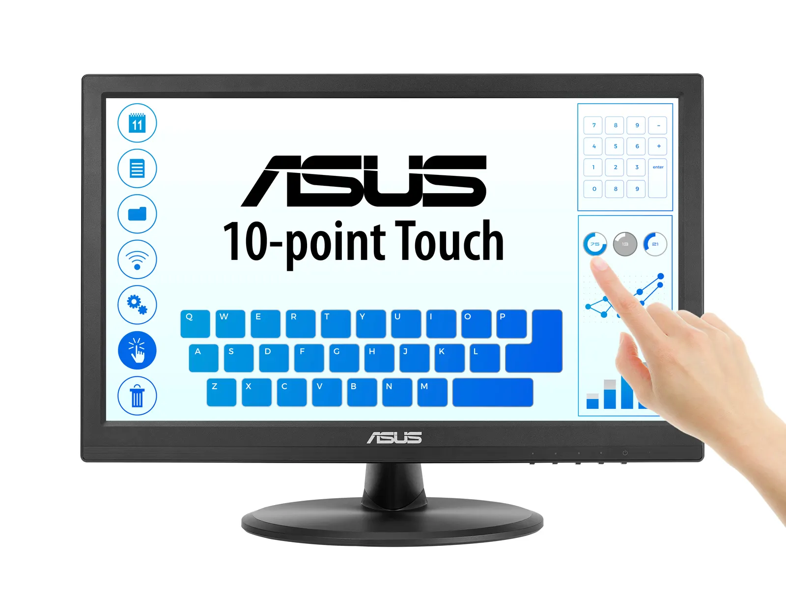 მონიტორი Monitor Asus 15.6" VT169HE D-Sub, HDMI, IPS, Touch Screen