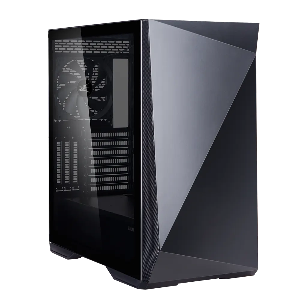 Zalman Computer case Z1 Iceberg, without PSU, 2xUSB3.0, 1xUSB2.0, 3x120mm Black fans, TG Side Panel, mATX, Black