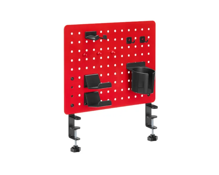 გეიმინგ თარო Vertex VX-GPB-02R Gaming Clamp-on Desk Pegboard Red