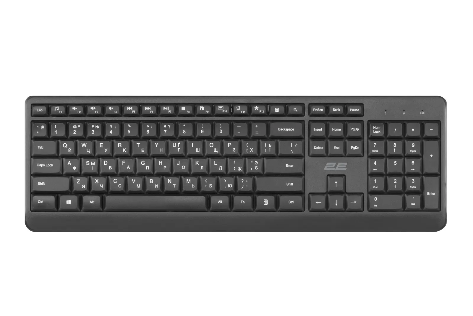 კლავიატურა 2E Keyboard KS220 WL Black