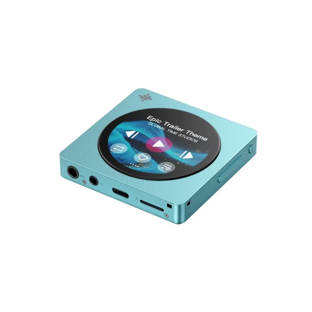 Hi-Res აუდიო პლეერი FiiO SNOWSKY DISC F5381D HiFi Music Player, Dual DAC Digital Audio Player, Bluetooth 5.4 LDAC, Touchscreen Blue