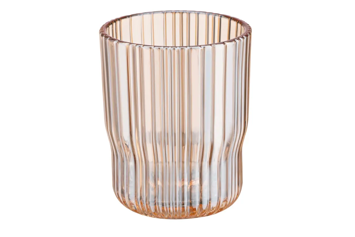 Ardesto Low glasses set Golden Moon, 300ml, 2pcs, glass, golden