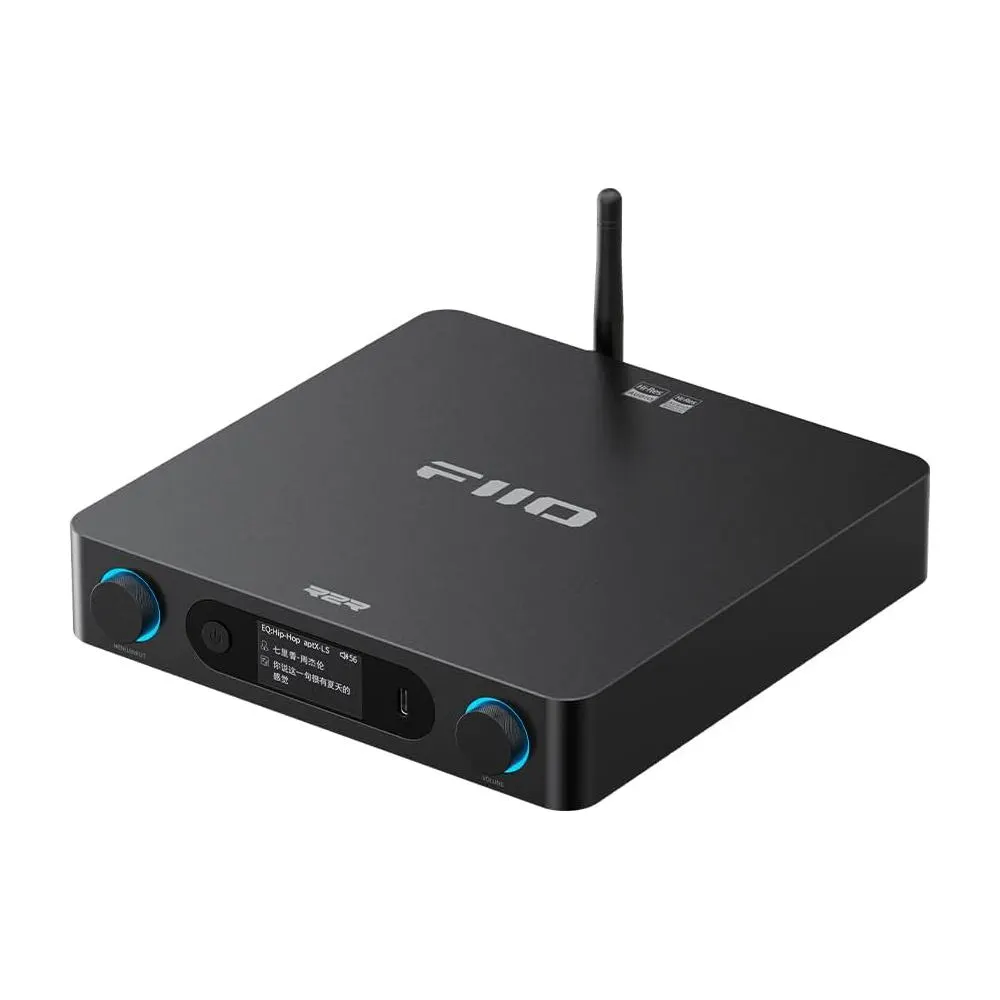 DAC მიმღები FiiO BR15 R2R (F3132B) Optical, Coaxial, RCA, XLR, Type-C, Hi-Res Bluetooth Audio Receiver and DAC Black