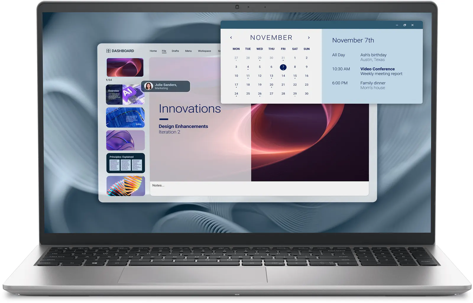 ნოუთბუქი Dell Pro 15 Essential PV15250/i5-1334U/1x16GB DDR5 5200MT/s/1TB SSD/15.6" FHD 120Hz 250 nits/Intel UHD/FgrPr/Cam & Mic/Wi-Fi 6 + BT/3 Cell 41Wh/Silver/Aluminum/Type-C PD/Ubuntu/3Yrw
