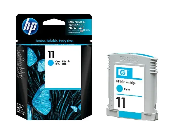 HP 11, Cyan Ink Cartridge C4836AE
