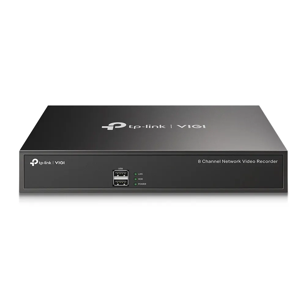 IP კამერა TP-Link VIGI 8 Video Recorder - 8-Channel IP Video Input, Incoming Bandwidth: 80 Mbps, Outgoing Bandwidth: 60 Mbp, 1 SATA slot up to 10TB, Decoding Format: H.265+/H.265/H.264+/H.264