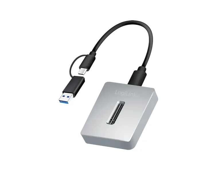 დოქ სადგური Logilink QP0034 1-Port USB 3.2 Gen2 10 Gbit/s M.2 NVMe (PCIe) Docking Station Aluminium