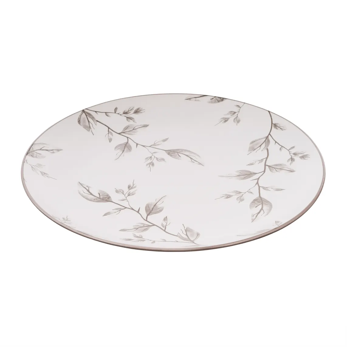 თეფში Dinner plate ARDESTO Asti, 26.9cm, ceramic, white-beige