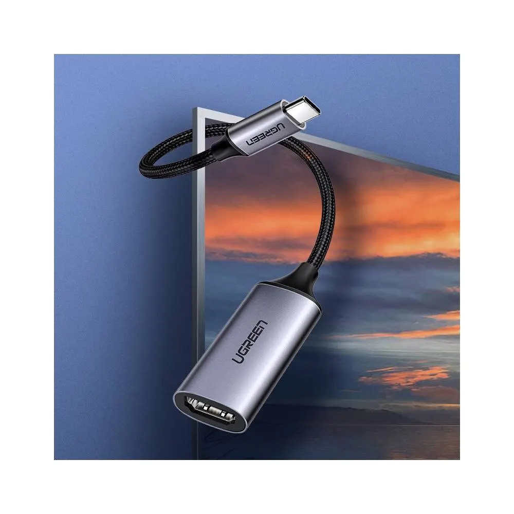 USB ადაპტერი UGREEN CM297 (70444), Type-C to HDMI Convertor, Gray