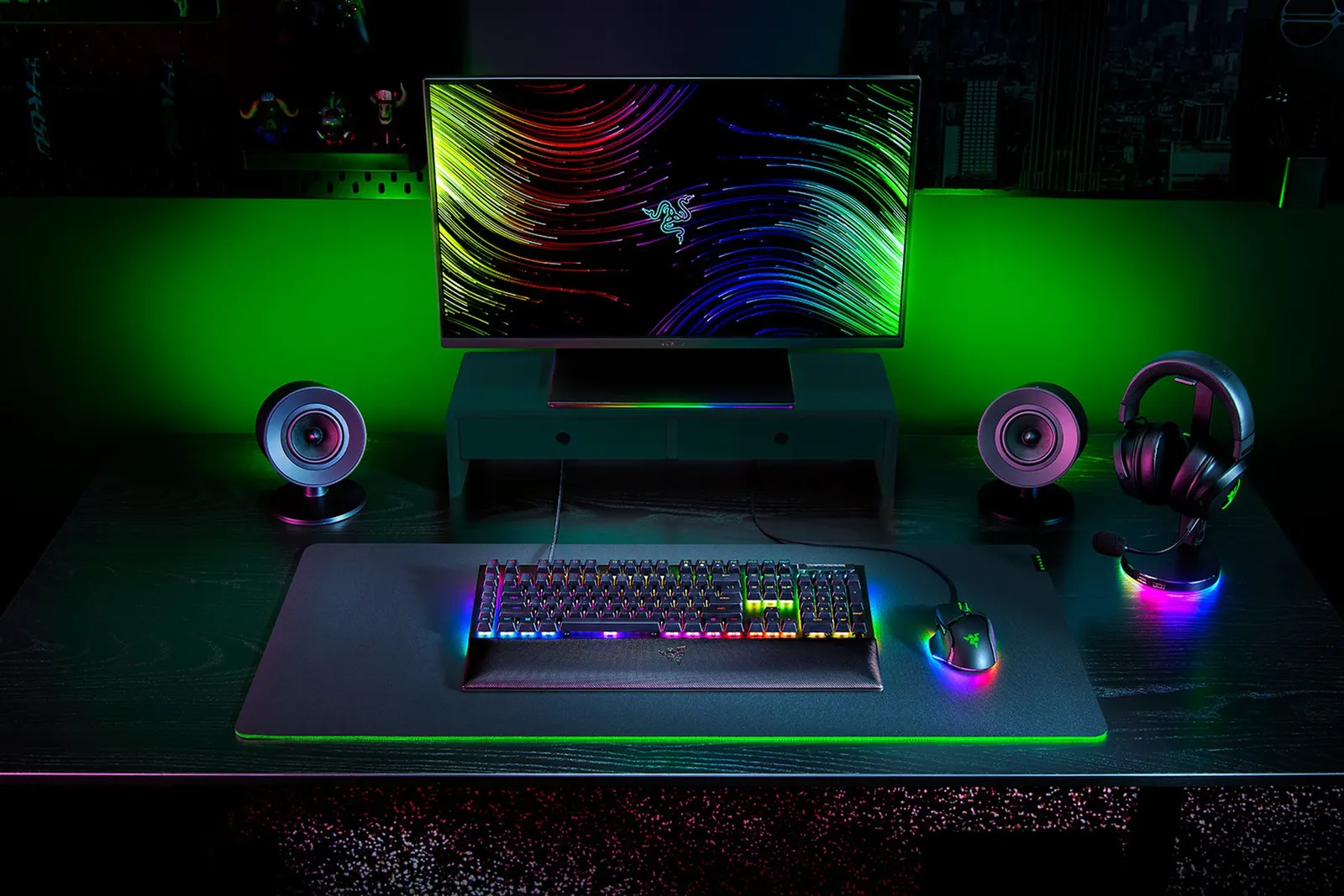 კლავიატურა Razer Keyboard mechanical BlackWidow V4, 114key, Green Switch, USB-A, EN, RGB, black