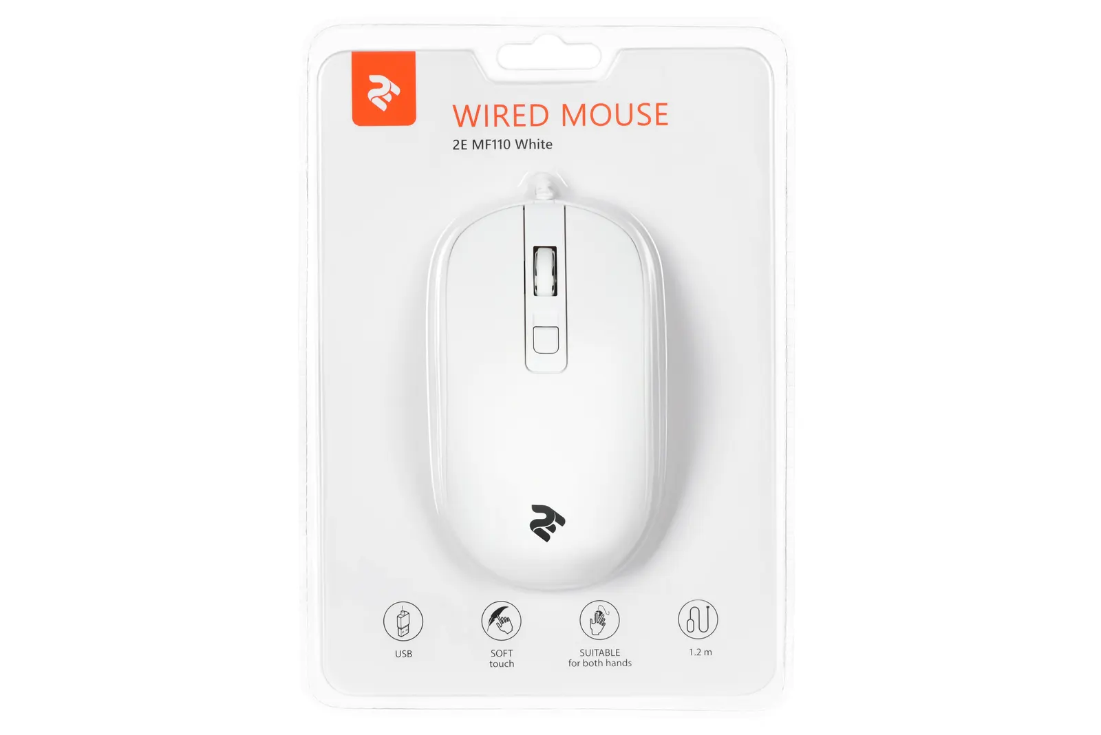 Wired mouse 2E MF110 White