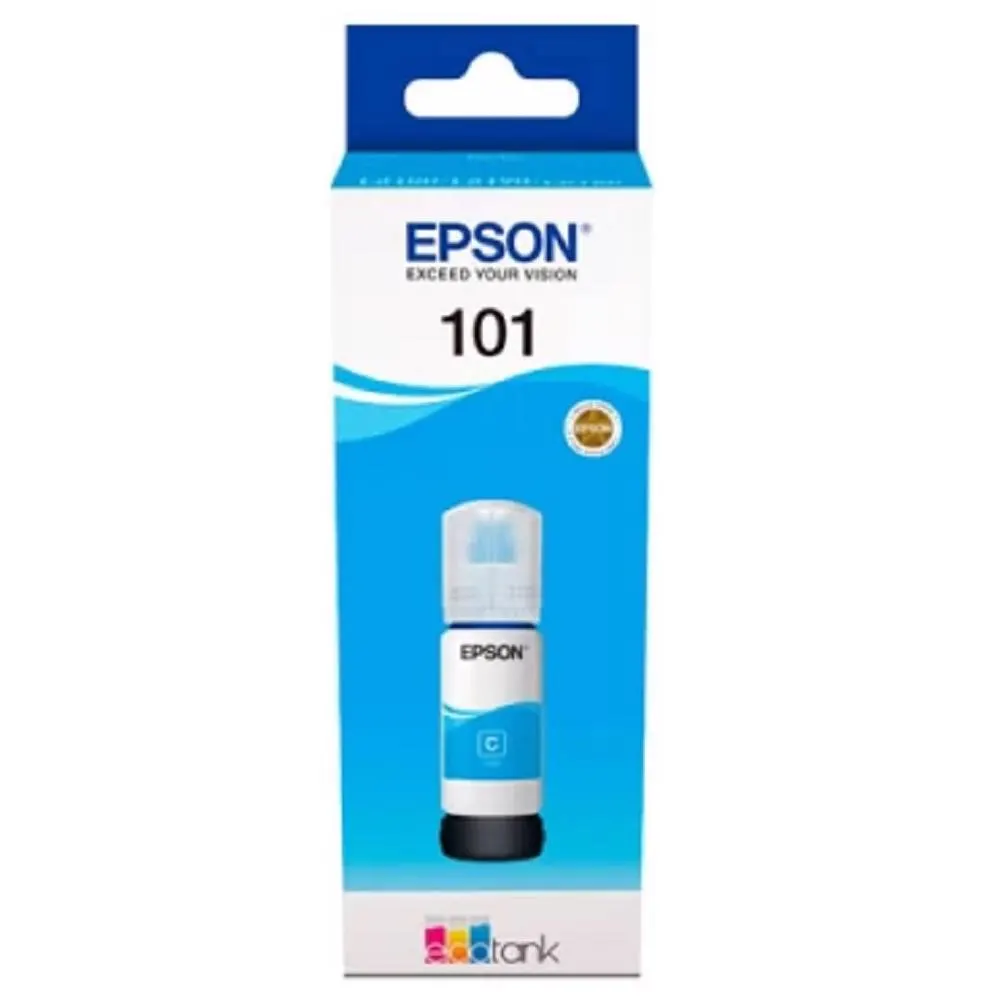 Epson კარტრიჯის მელანი 101 L4160/L6190 Cyan ink bottle 70 ml C13T03V24A