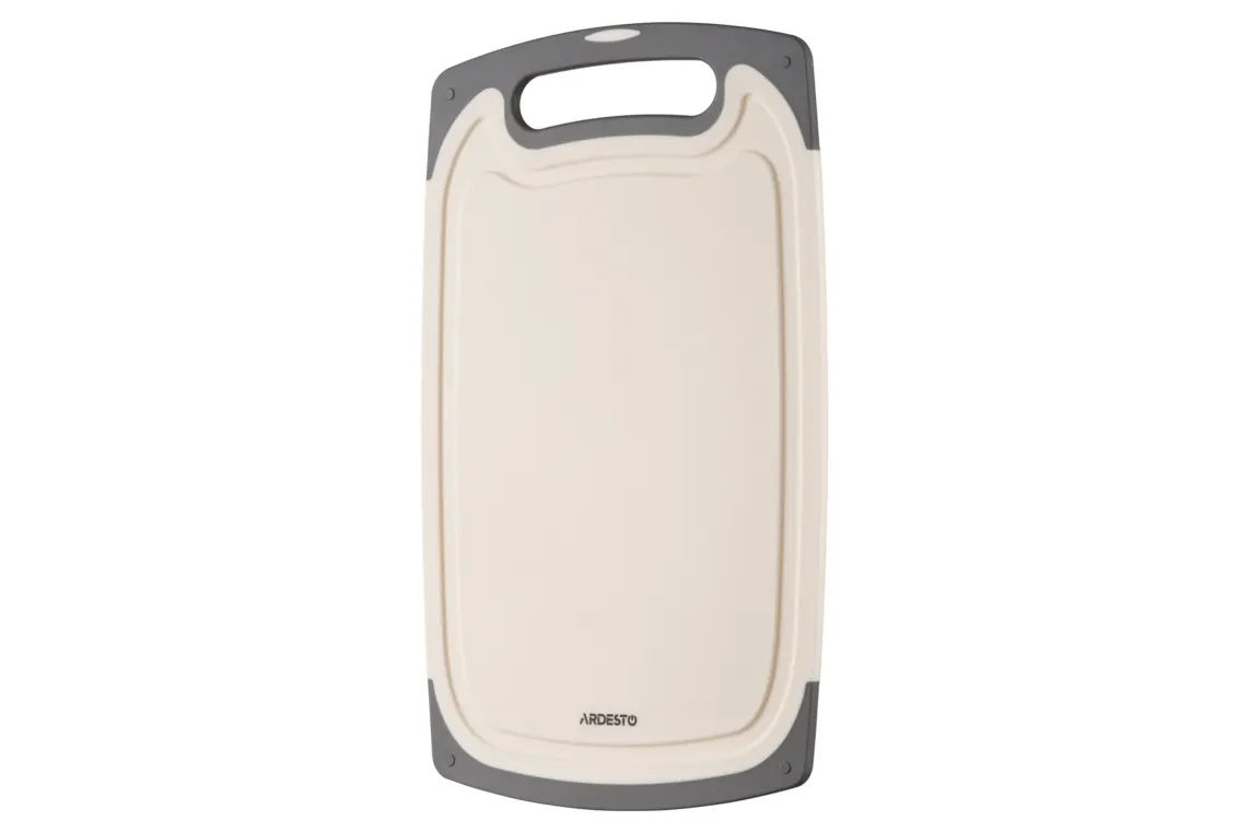 საჭრელი დაფა Ardesto Cutting board Gemini, 40x24.5x0.9cm, plastic, white