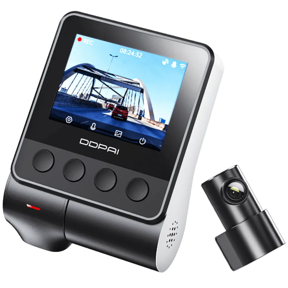 მანქანის ვიდეო რეგისტრატორი DDPAI Z40 GPS DUAL, 140°, WIFI, GPS, Front and Rear Cam, Car Video Recorder, Black