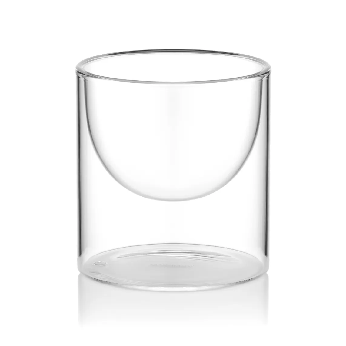 Double wall dessert glasses set ARDESTO, 220ml, 2pcs, borosilicate glass, transparent
