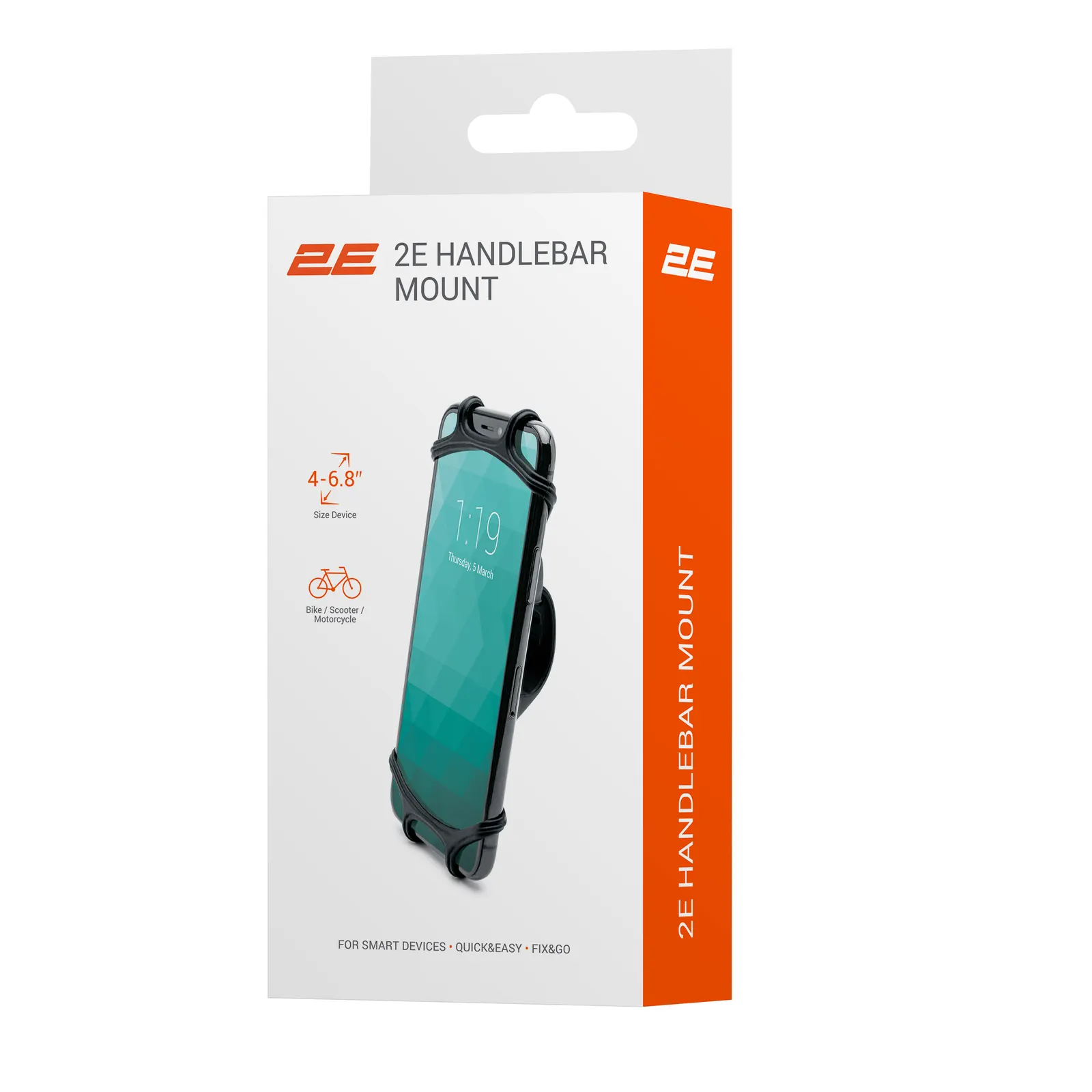 ტელეფონის სამაგრი 2E Car Holder diameter 20-40mm gadgets 4"-6,8" Slim